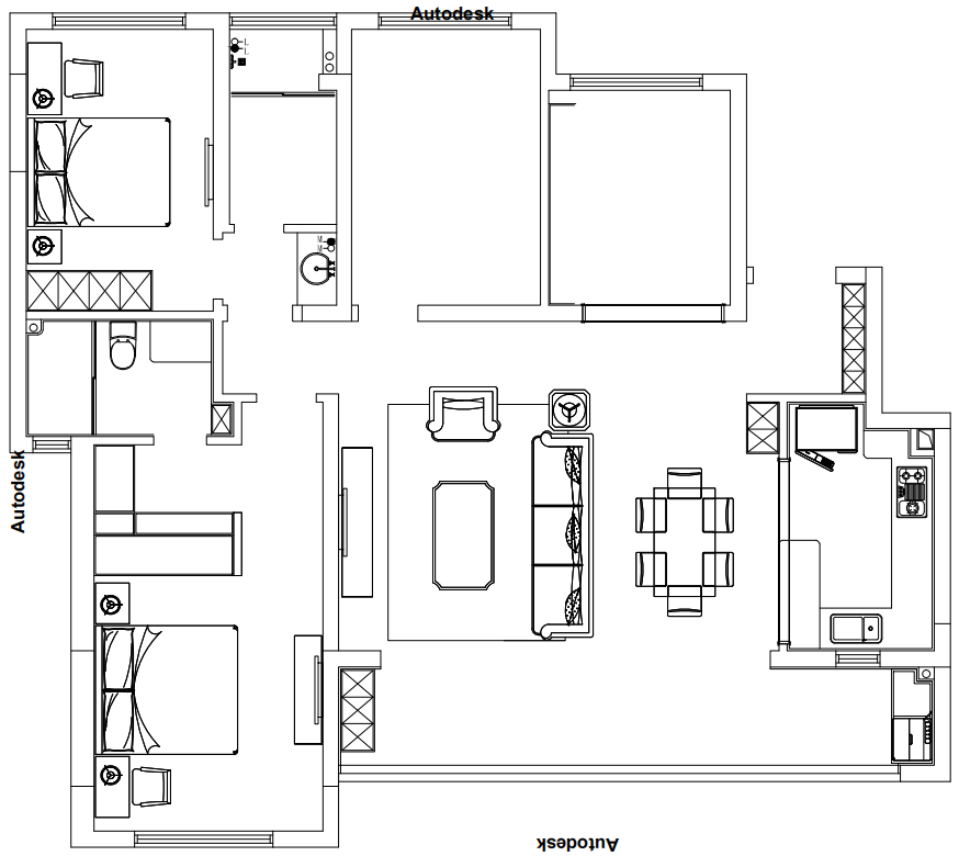 162平米的房子能装修成什么效果？中式风格四居室装修案例！