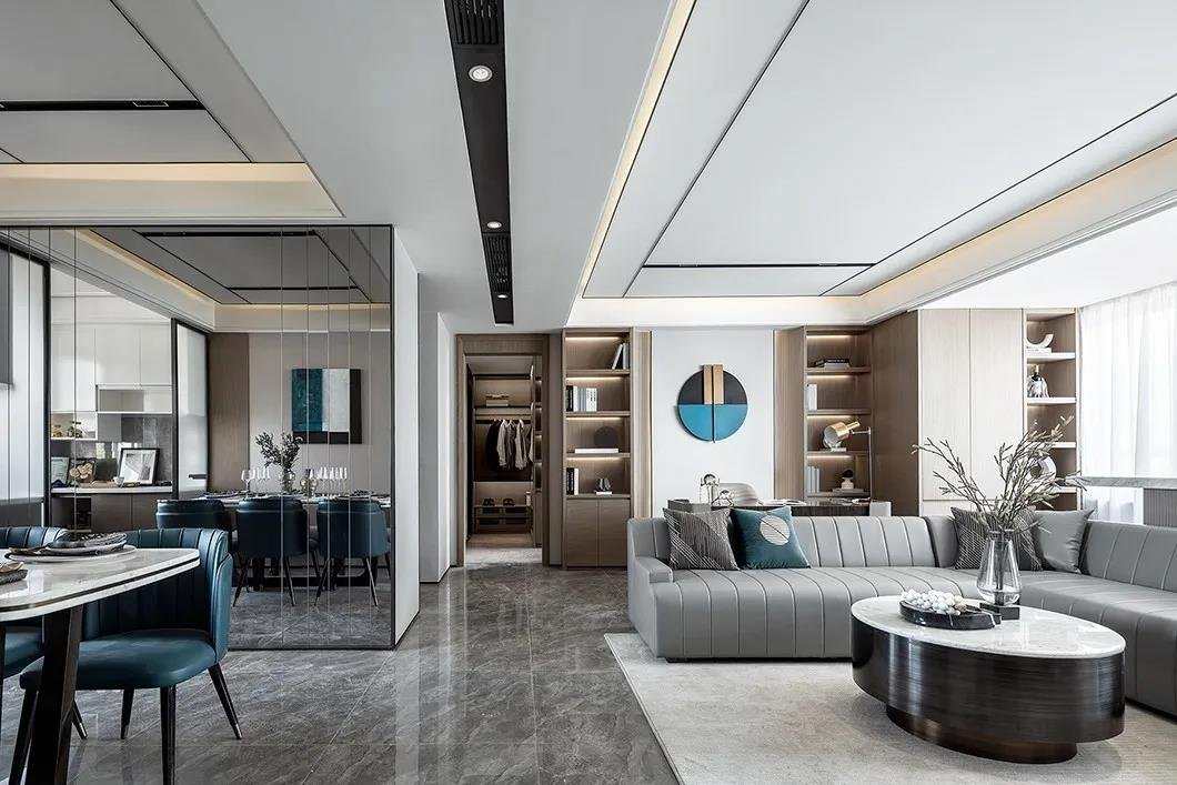 154平米的四居室装修只花了22万，现代风格让人眼前一亮！