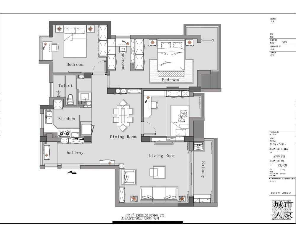 130平米现代风格三居室，预算5万，点击看效果图！