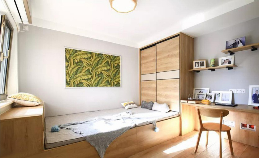 90平米现代风格二居室，预算8万，点击看效果图！