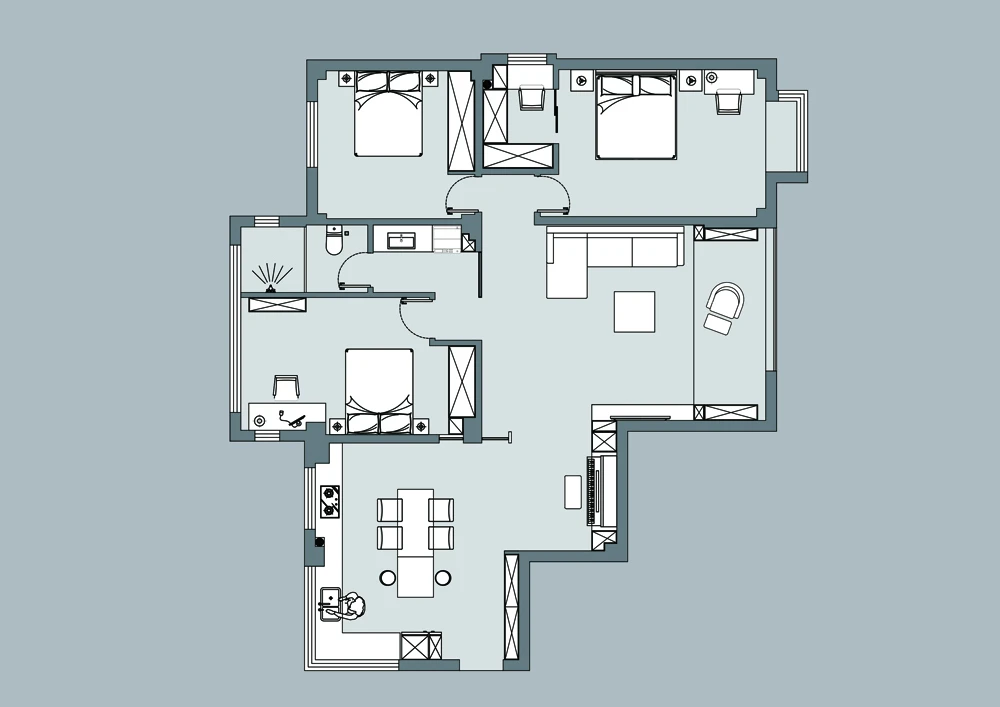 140平米的房子包括哪些功能间？装修成现代风格三居室好不好？