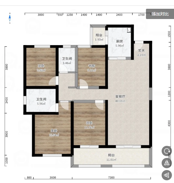 140平米现代风格三居室，预算9万，点击看效果图！