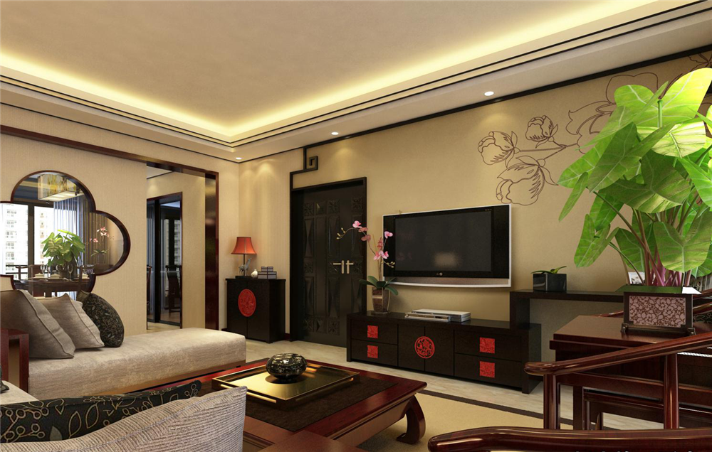 意想不到的神奇效果，125平米的三居室，中式风格只花了13万，太值了！