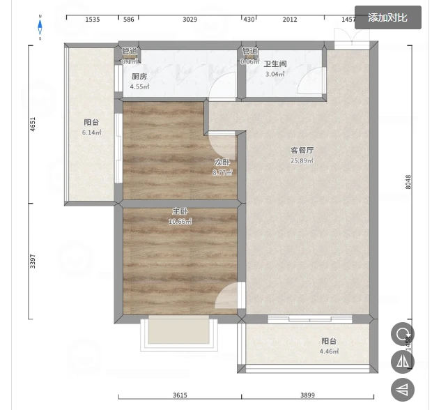 70㎡温馨小居，老公硬要把阳台改书房