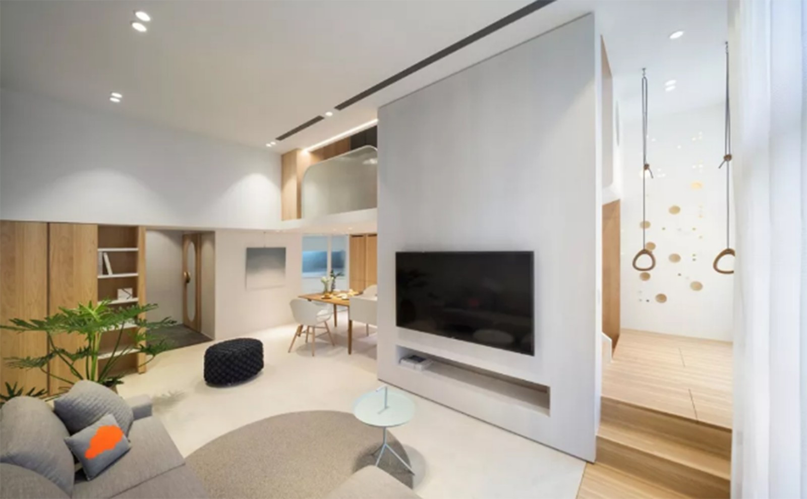 50平米的二居室装修案例欣赏，将现代风融入到现代生活当中。