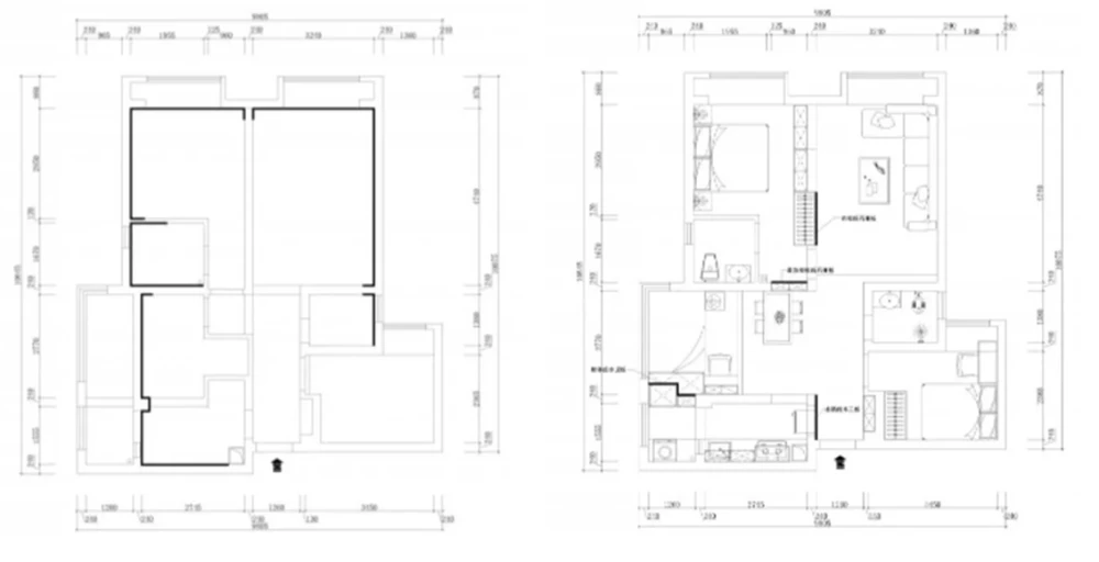 70平米三居室设计说明，10万元装修的北欧风格有什么效果？