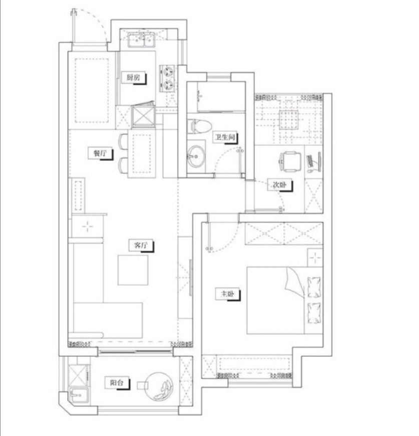 二居室的房子，足足60平米，如果用方式7万元是不是很划算？