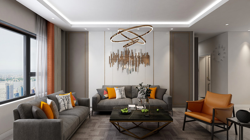 109平米的三居室装修案例欣赏，将现代风融入到现代生活当中。