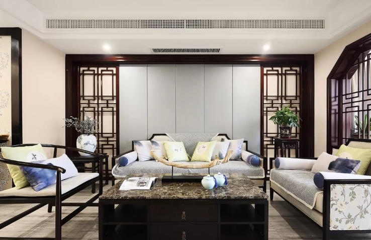 167平米的四居室装修案例欣赏，将中式风融入到现代生活当中。