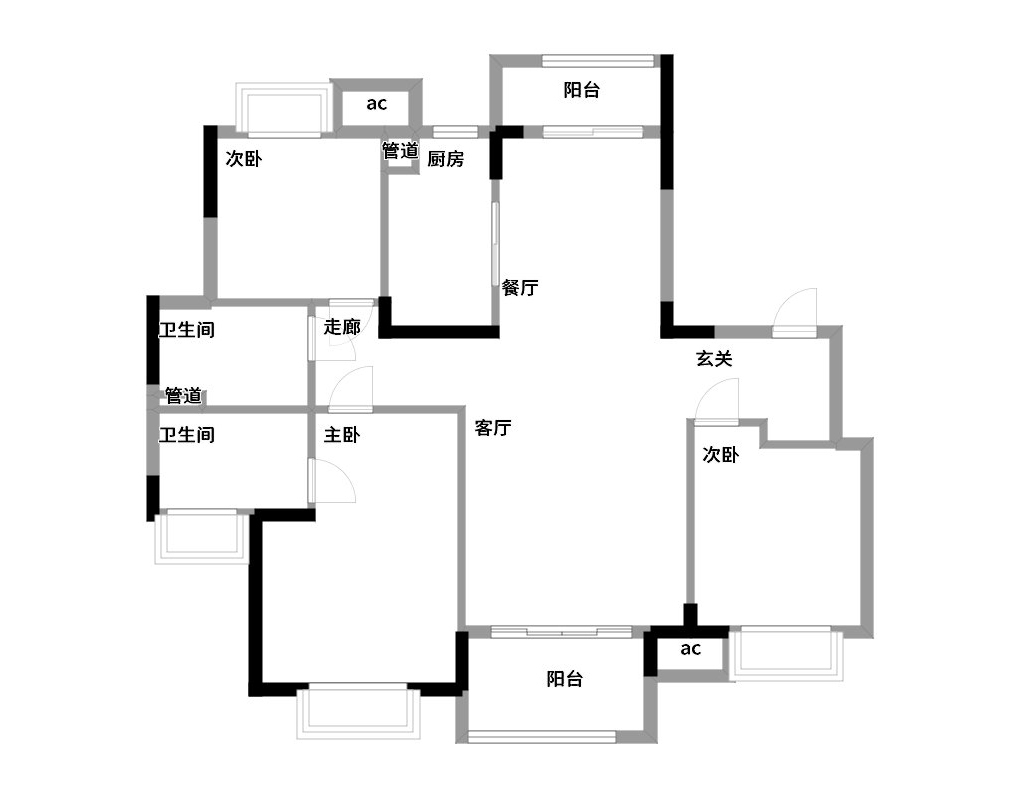 116平米的三居室，采用北欧风格装修的效果如何呢？