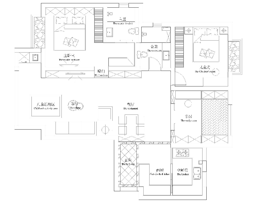 90平米现代风格二居室，预算9万，点击看效果图！