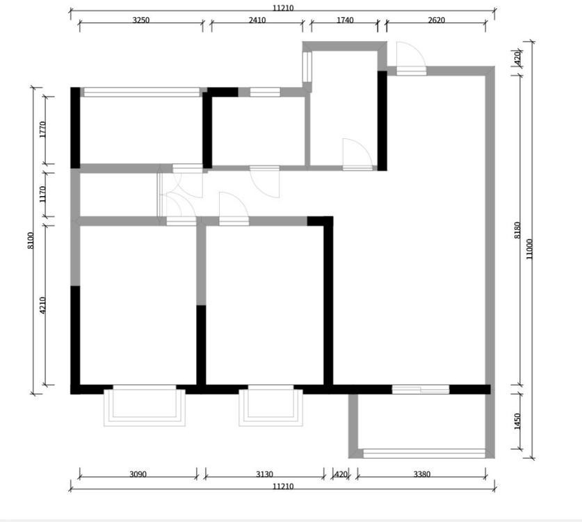 这套145平米的四居室，最后还是选定现代风格，效果竟远超预期。