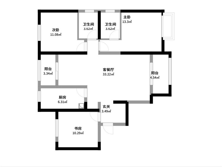 89平米三居室装修案例，装修价格只花30万元！