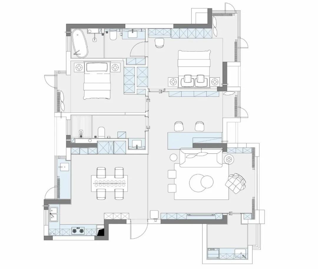 120平米简约风格三居室，预算10万，点击看效果图！