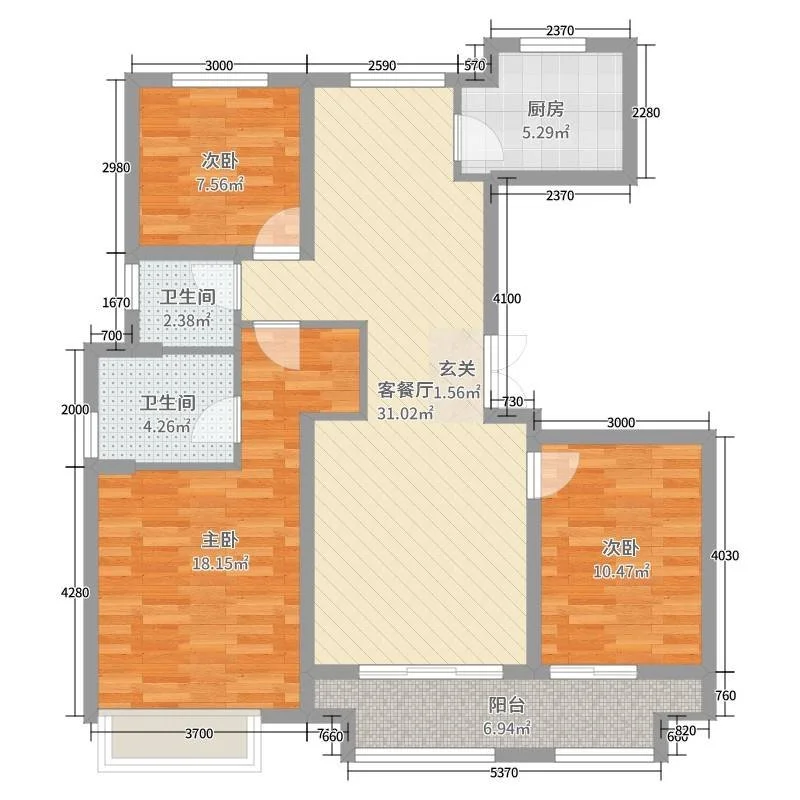 三居室的北欧风装修大概需要多少钱？这套140平米的装修案例值得借鉴！