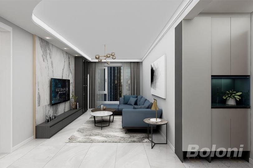105平米三居室的现代风格案例，只花32万！