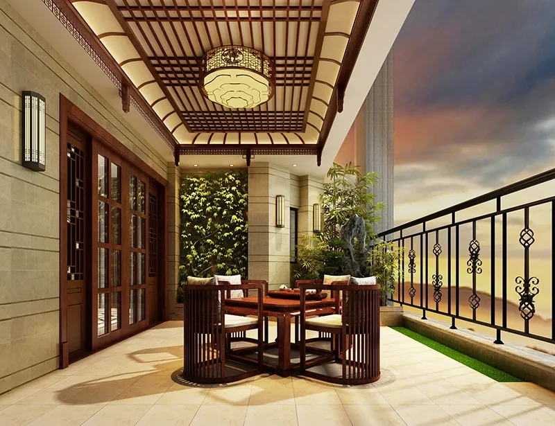 君山别墅380平方新中式原创者高廷进