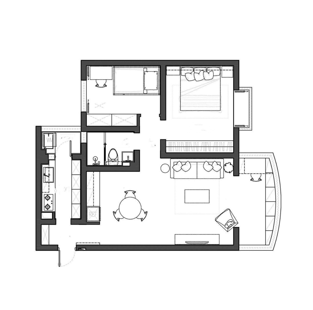 二居室的房子一般多少平米？混搭风格装修好不好？
