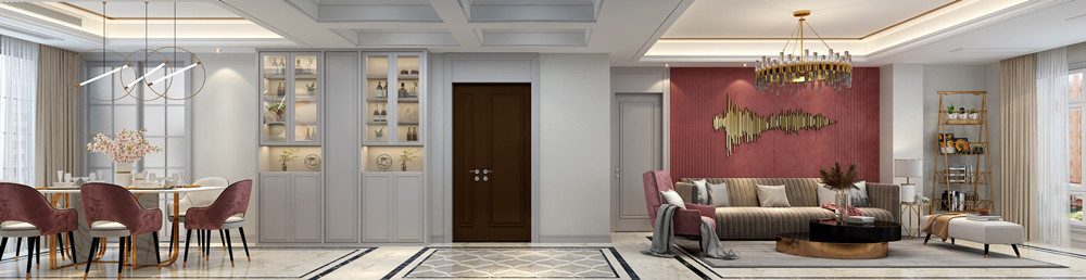 160平米的四居室要怎么装修才出其不意，选择现代轻奢风格准没错！