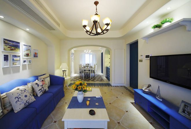 97平米的三居室要怎么装修才出其不意，选择地中海风格准没错！