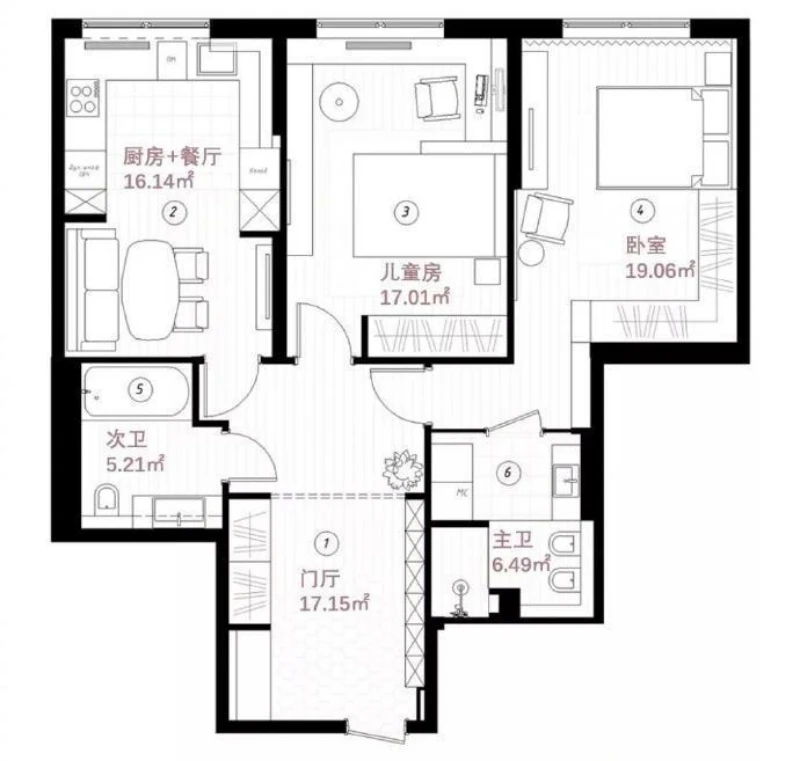 121平米现代风格装修案例