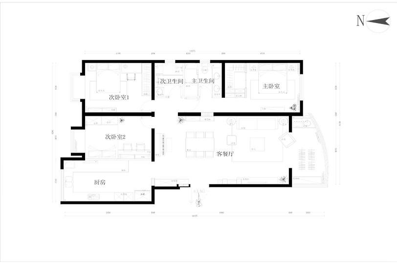 118平米的三居室，采用现代风格装修的效果如何呢？