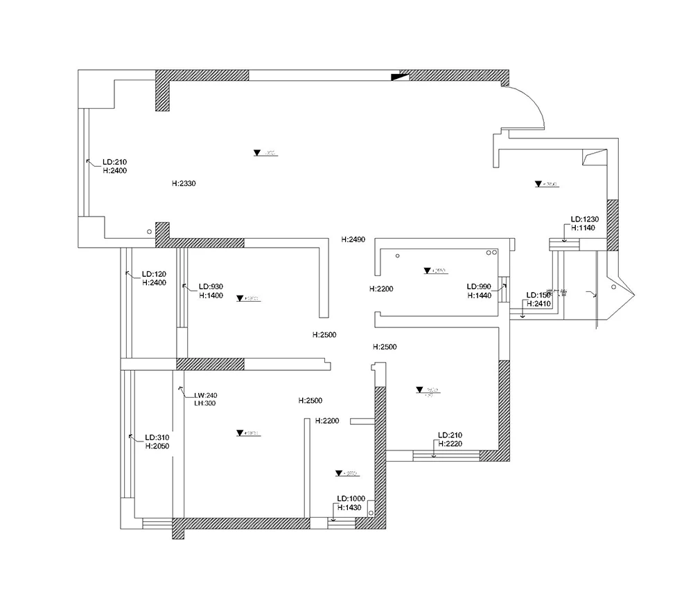 东盟中央城89㎡三居室现代简约风格