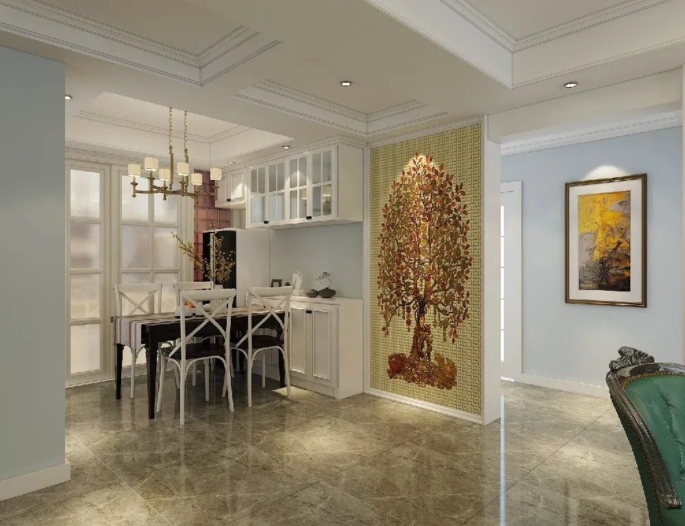 花12万元装修这套130平米的三居室，美式风格，给大家晒晒！