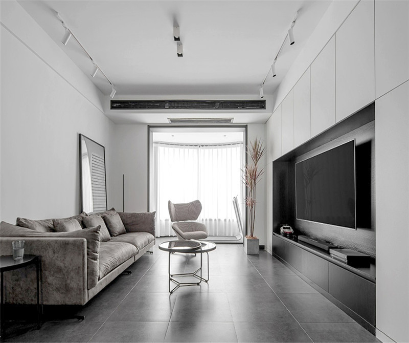 115平米三居室设计说明，10万元装修的现代风格有什么效果？