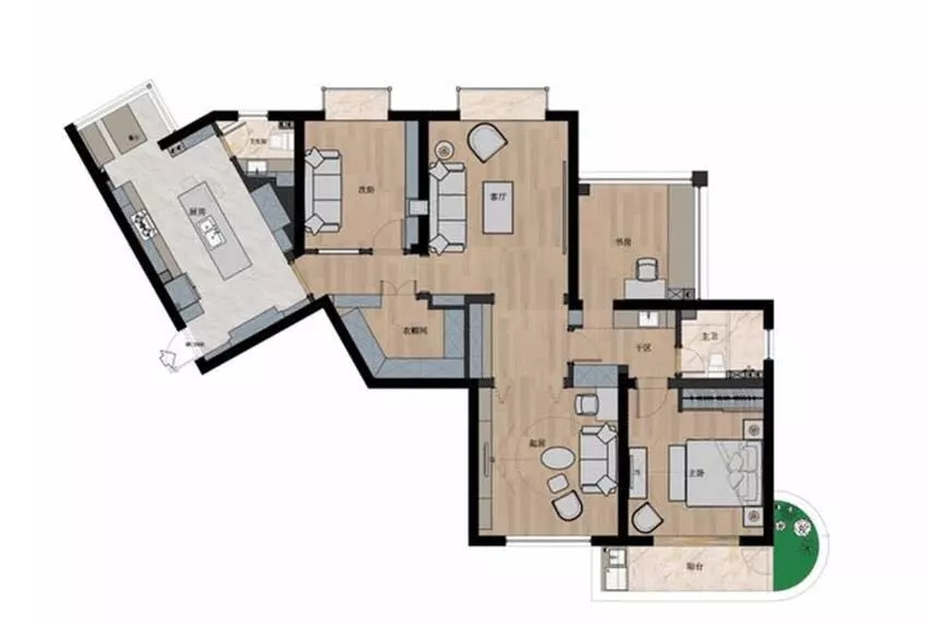 125平米的三居室，运用现代的装修风格效果是怎样的？