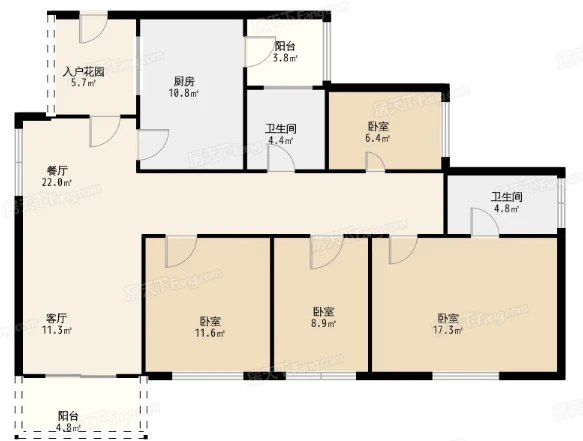 140平米房子欧式风装修，融入各种经典装修元素，四居室美翻了！