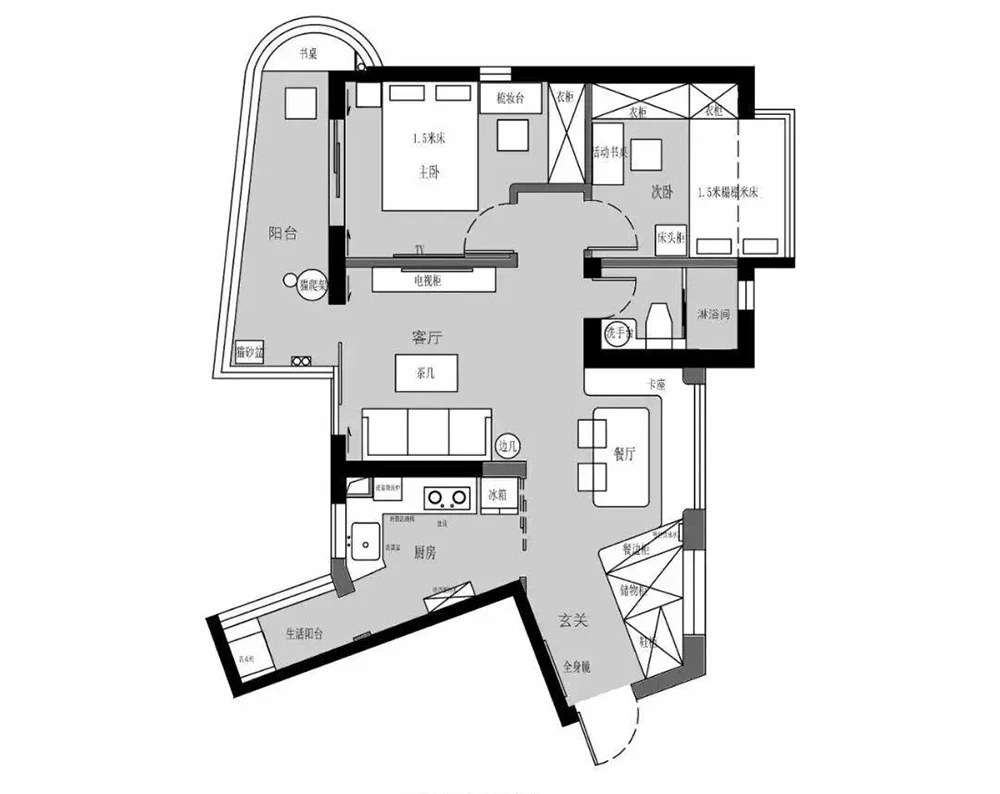 三居室日式装修不凌乱，13万元就能搞定？给跪了！