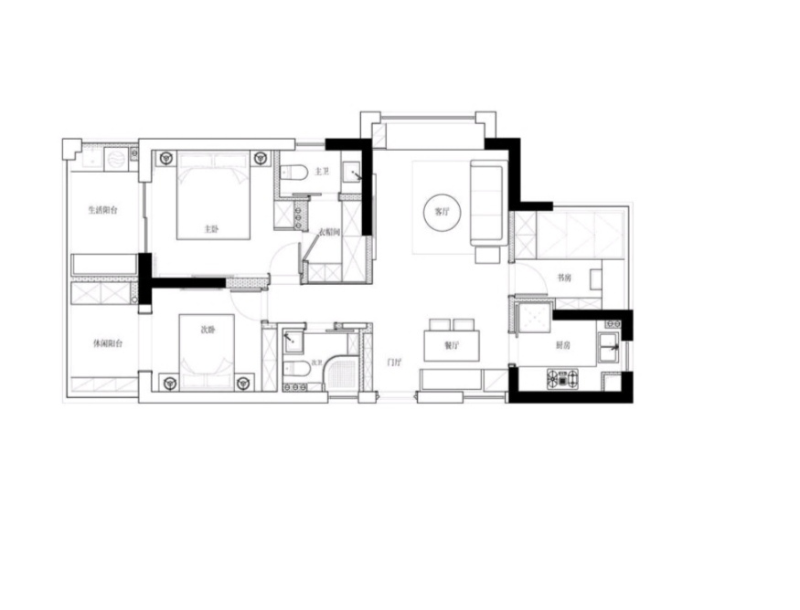 89平米的三居室，运用现代的装修风格效果是怎样的？