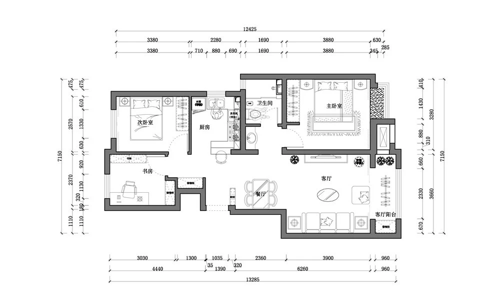 95平米的房子包括哪些功能间？装修成北欧风格三居室好不好？