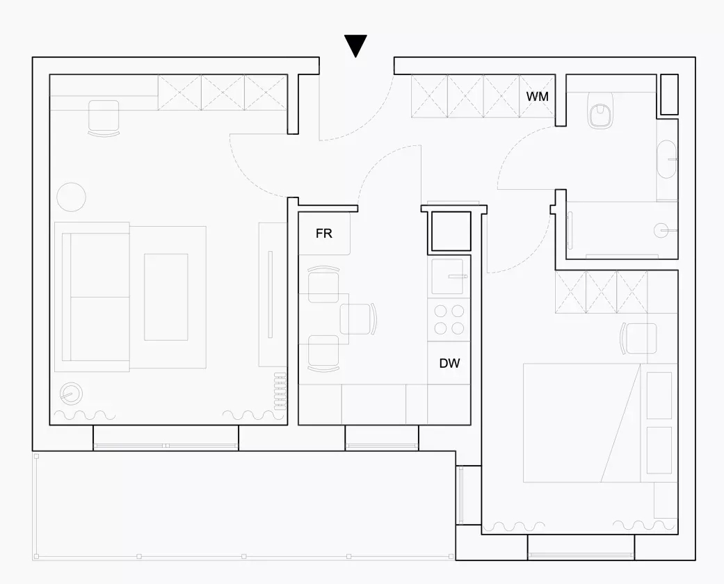54平米的房子包括哪些功能间？装修成简约风格小户型好不好？