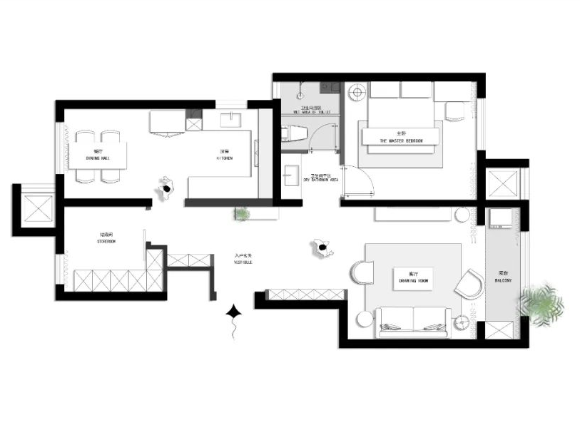 80平米的二居室，运用现代的装修风格效果是怎样的？