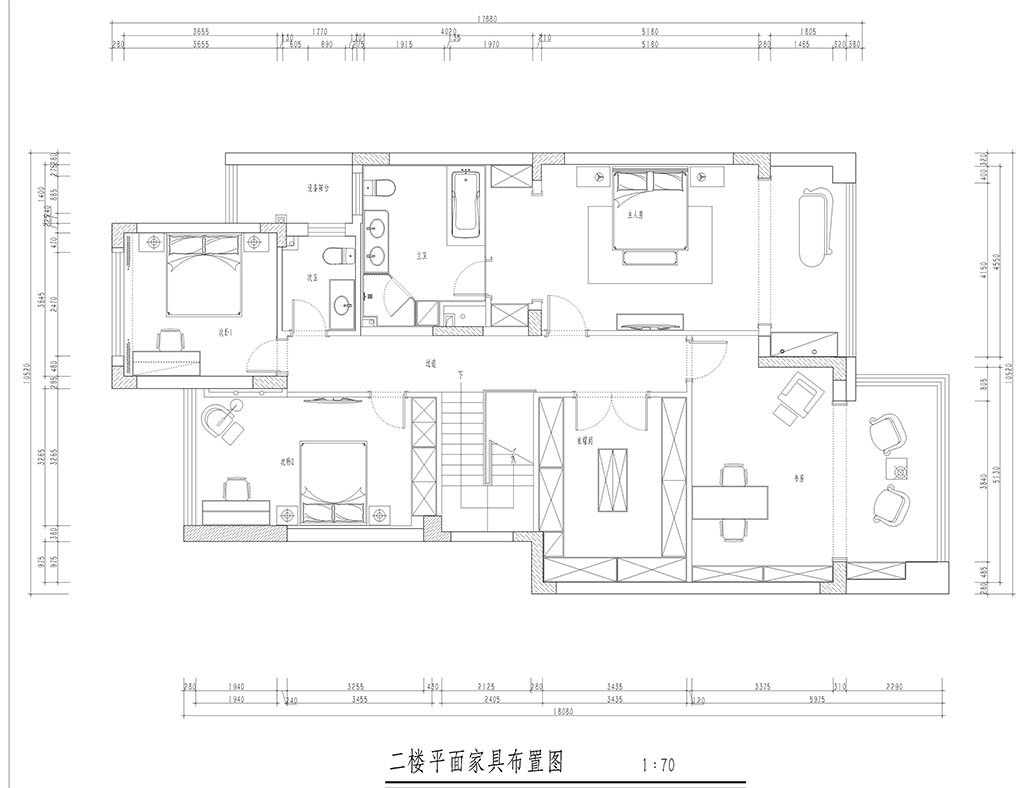 美式风格四居室装修案例，260平米的房子装修多少钱？