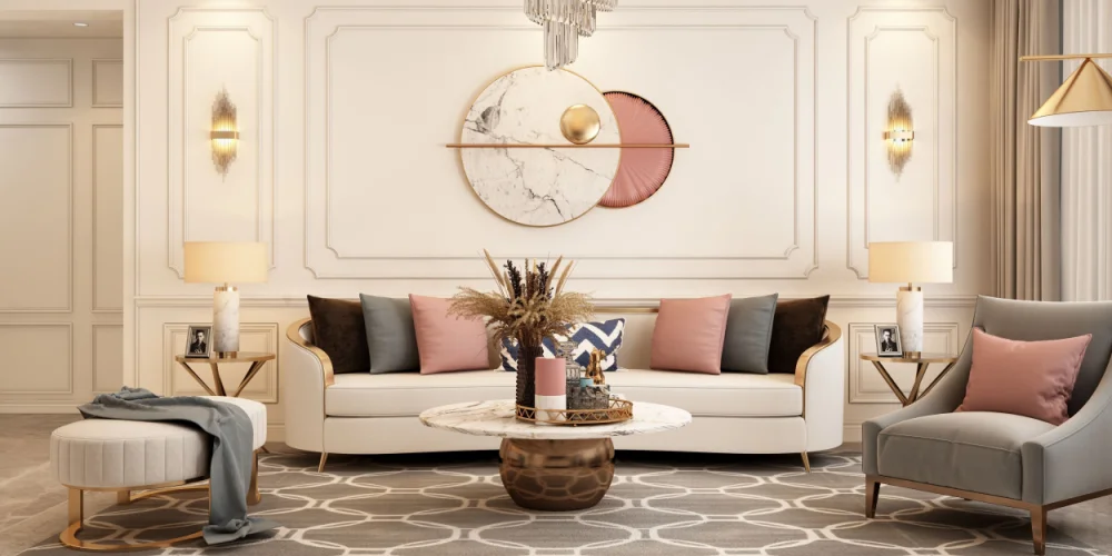 黄金99御园160平法式轻奢风格装修城市人家