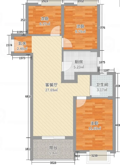 109平米房子北欧风装修，融入各种经典装修元素，三居室美翻了！