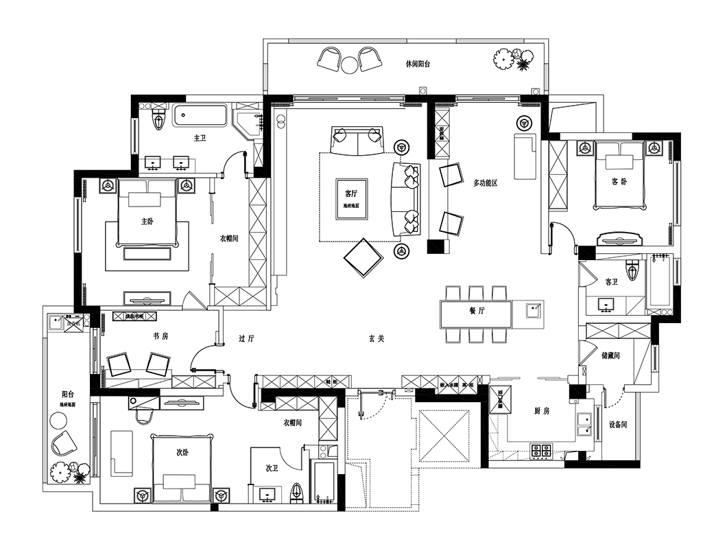 五居室的房子一般多少平米？简约风格装修好不好？
