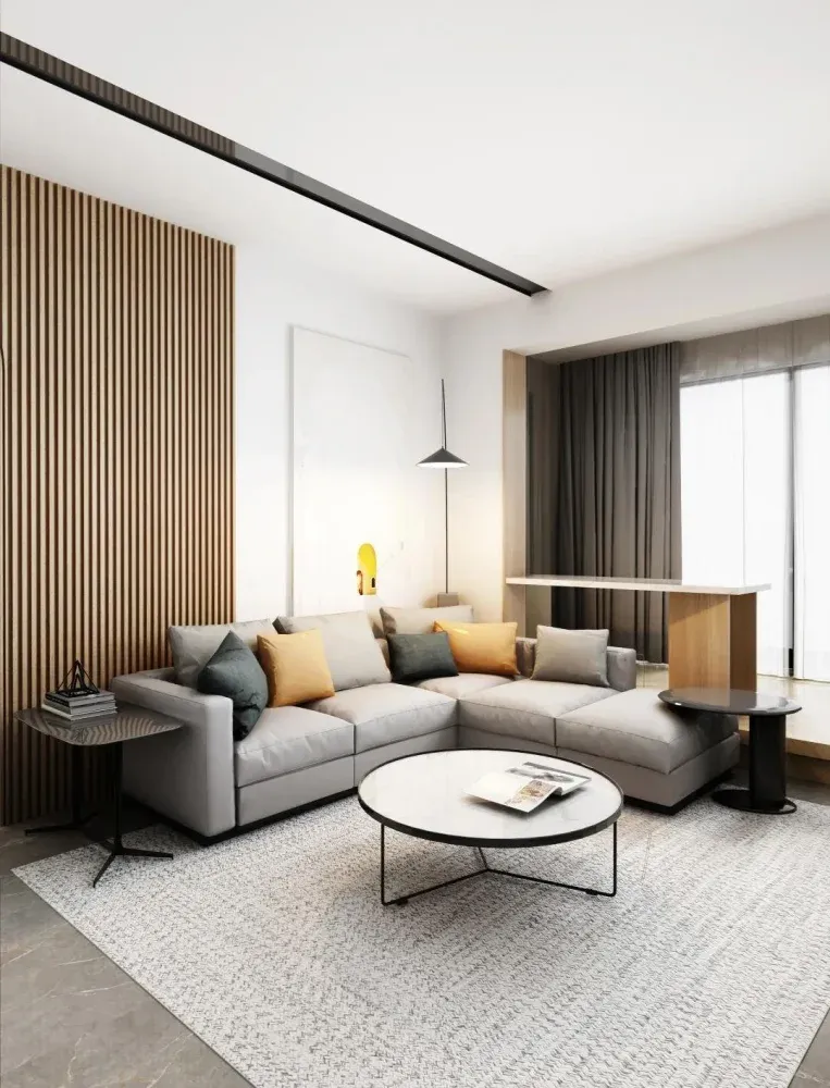 140㎡简约风,长城板背景墙,简约自然感