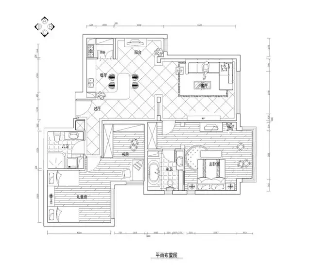 116㎡清雅新中式，格外“清新脱俗”