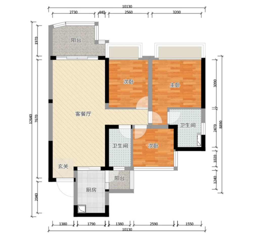 成都92平三室现代风格，清冷色调，平添冷艳