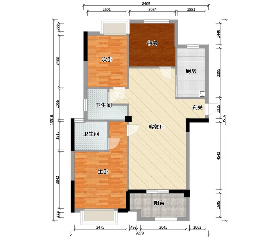 109平方北欧风装修，清新脱俗#