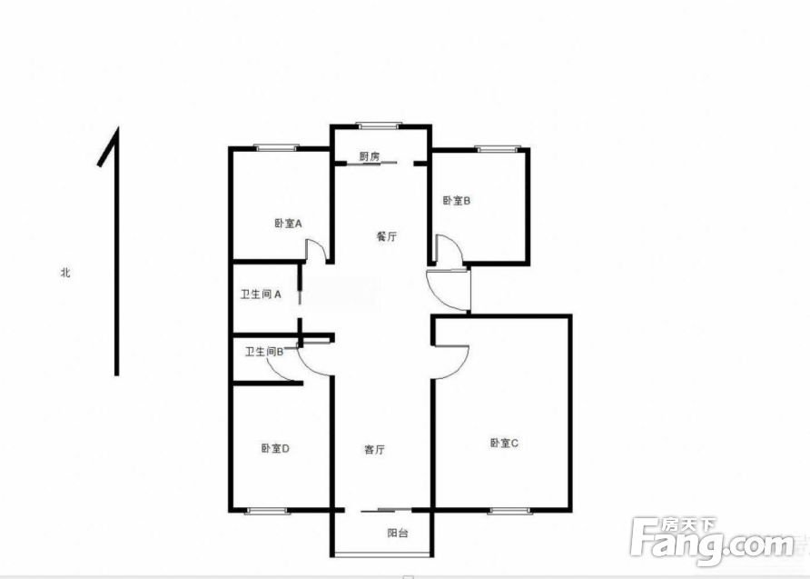 简约风丽江新都四居室