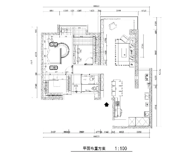 天府兰台.125平米现代无主灯设计