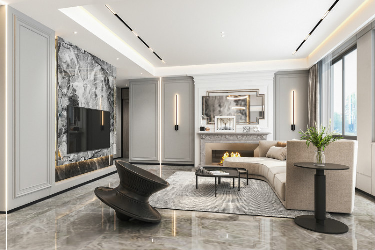 720平独栋别墅轻奢现代风格设计案例展示！