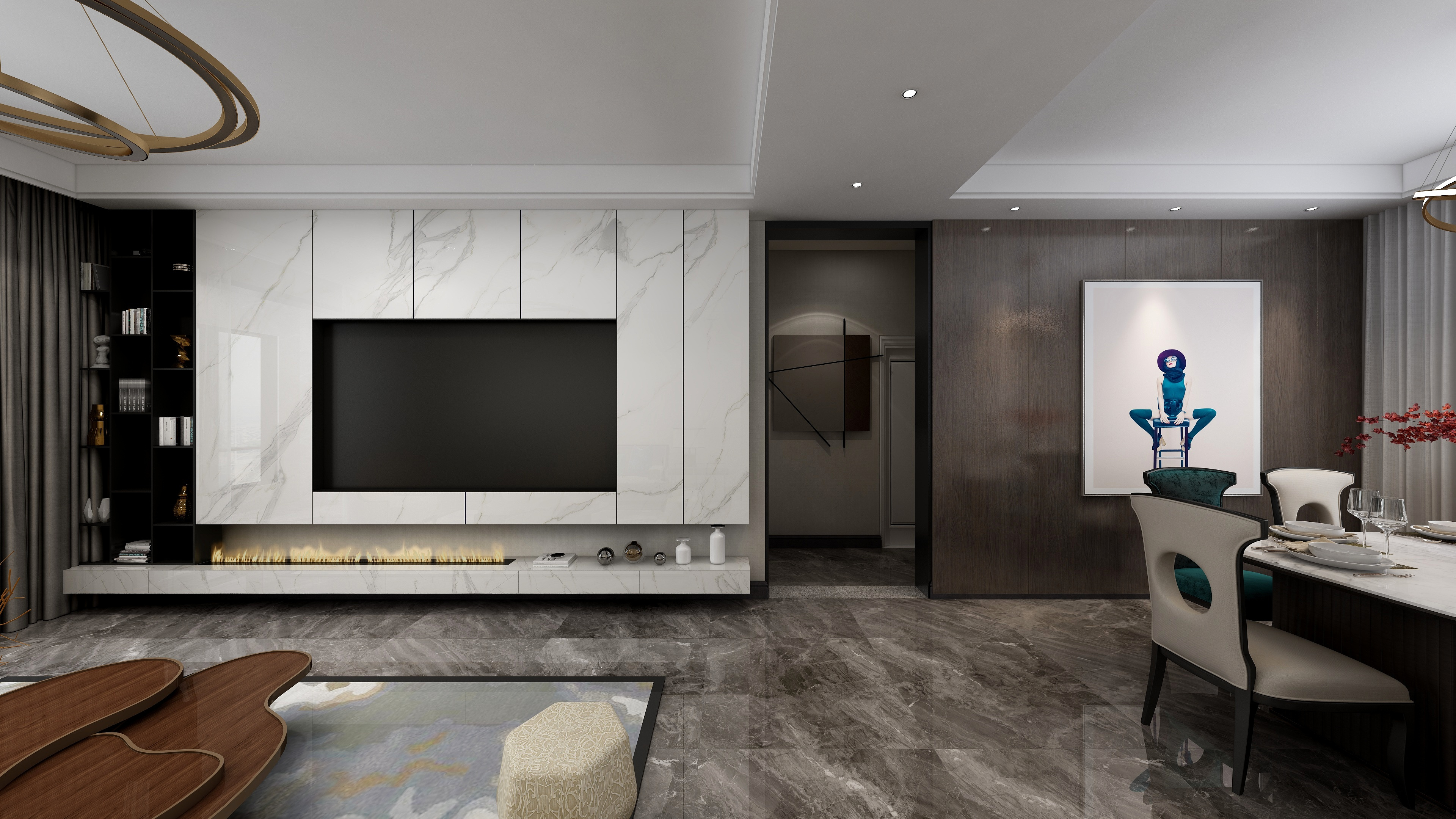 远洋晟庭150㎡现代风格，舒适高品质三口之家
