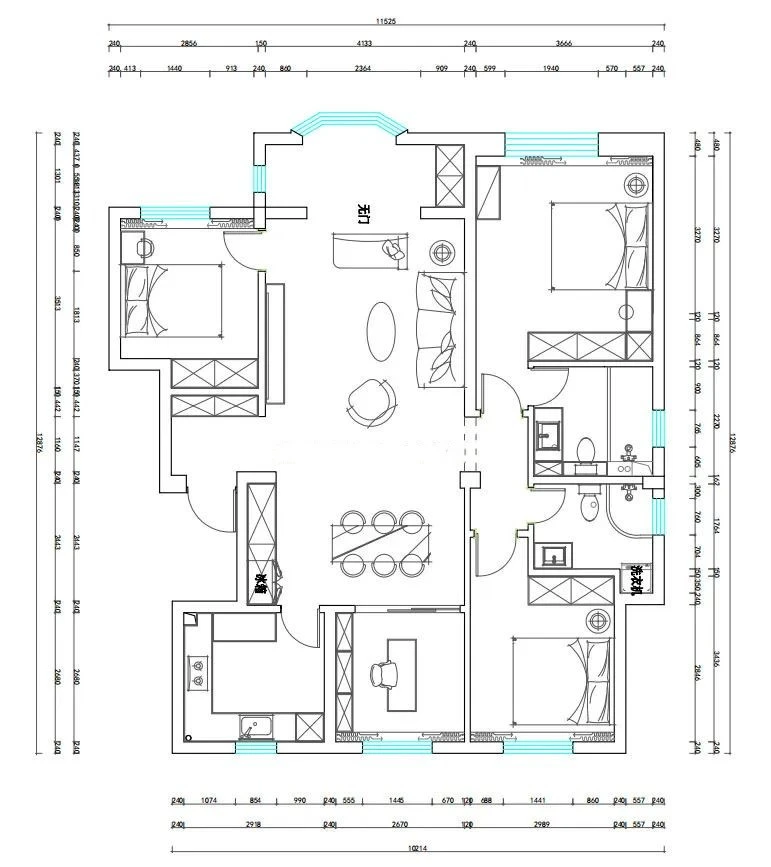 160m?，个性又不失温度的现代简约风