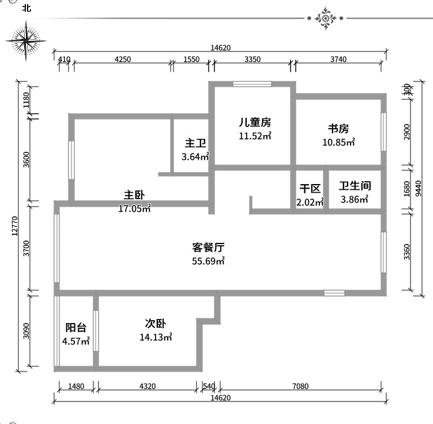 124㎡三代同堂之家，其乐融融的幸福生活！